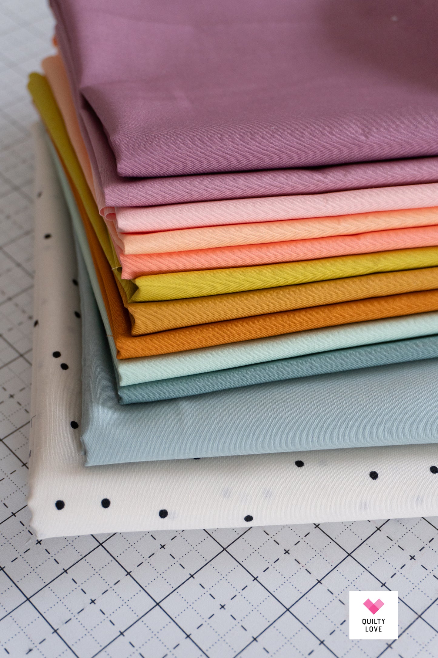 Cozy Checkered Hearts Quilt Kit -AGF Solids - Small Throw-Includes binding -does not include backing