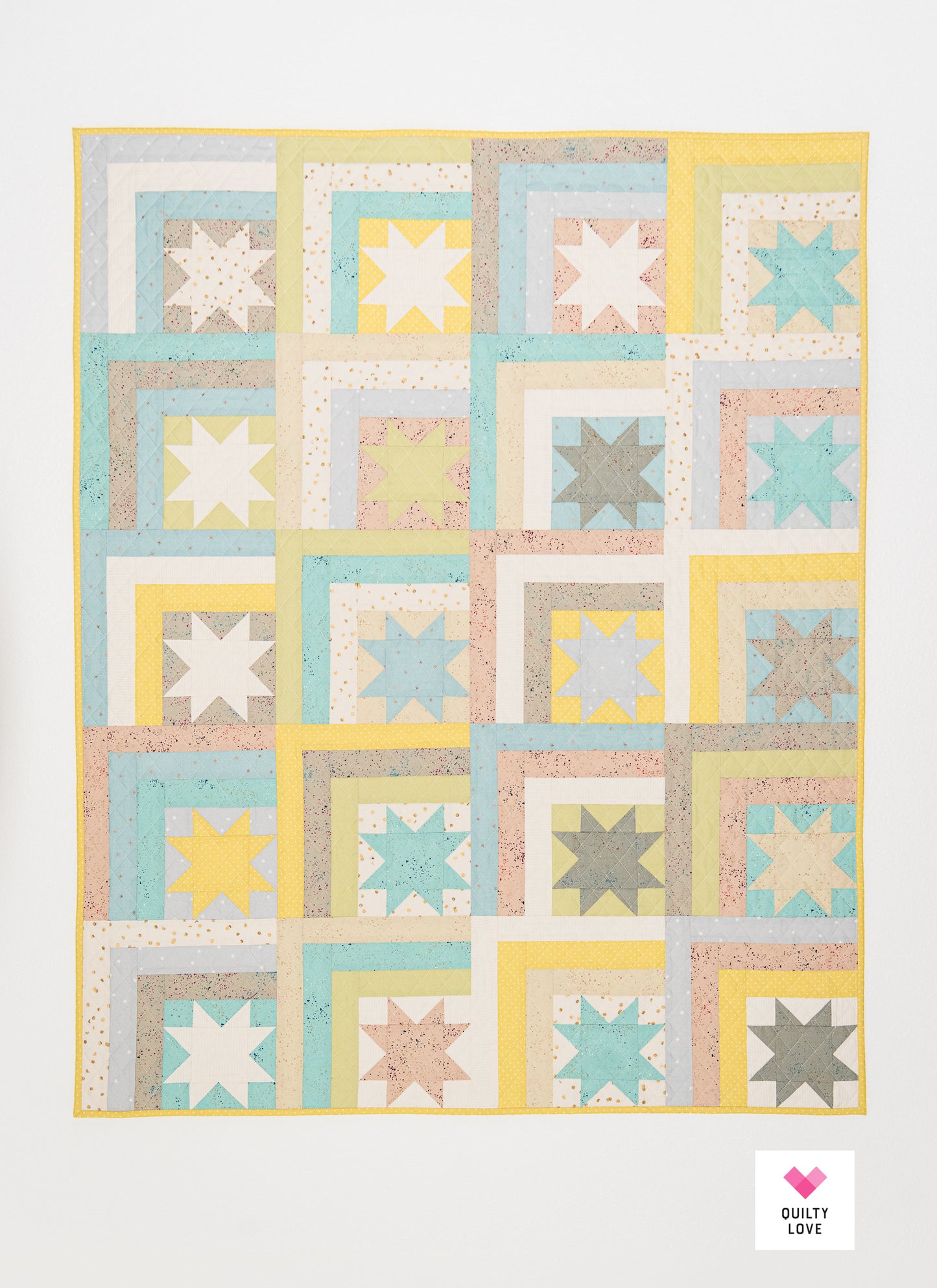 Log Cabin Stars Quilt Kit - Baby Size