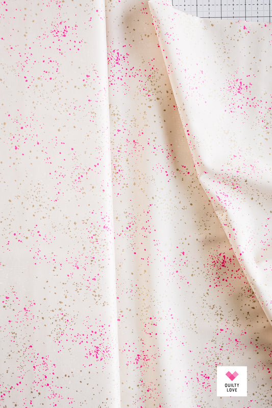 YARDAGE -Speckled Neon Pink - Ruby Star Society