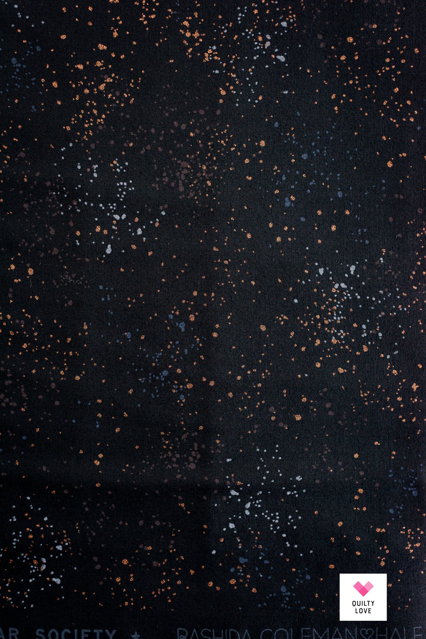 YARDAGE -Speckled Metallic Black - Ruby Star Society