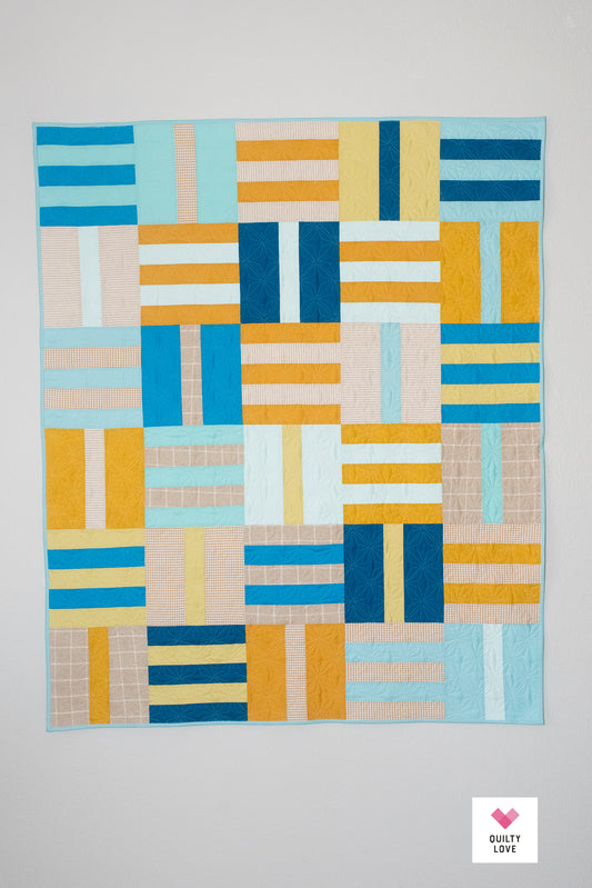 Fat Quarter Dash Blue Solids handmade quilt