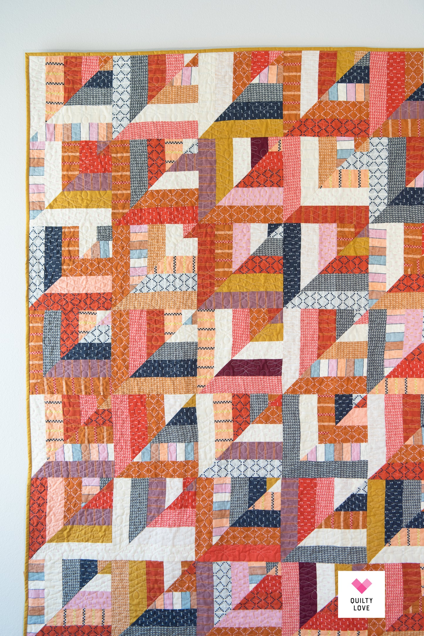 JELLY ROLL Quilt Bundle -Jelly Stripes, Happy Scallops & Lucky Log Cabins quilt pattern bundle - Automatic Download