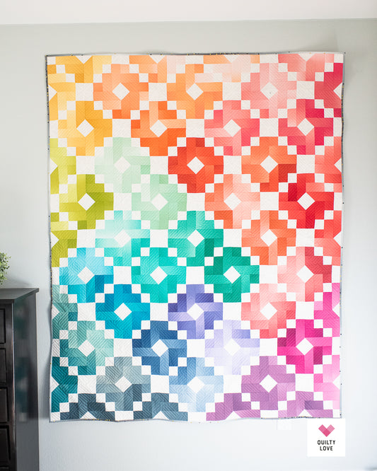 Ombre Gems handmade quilt