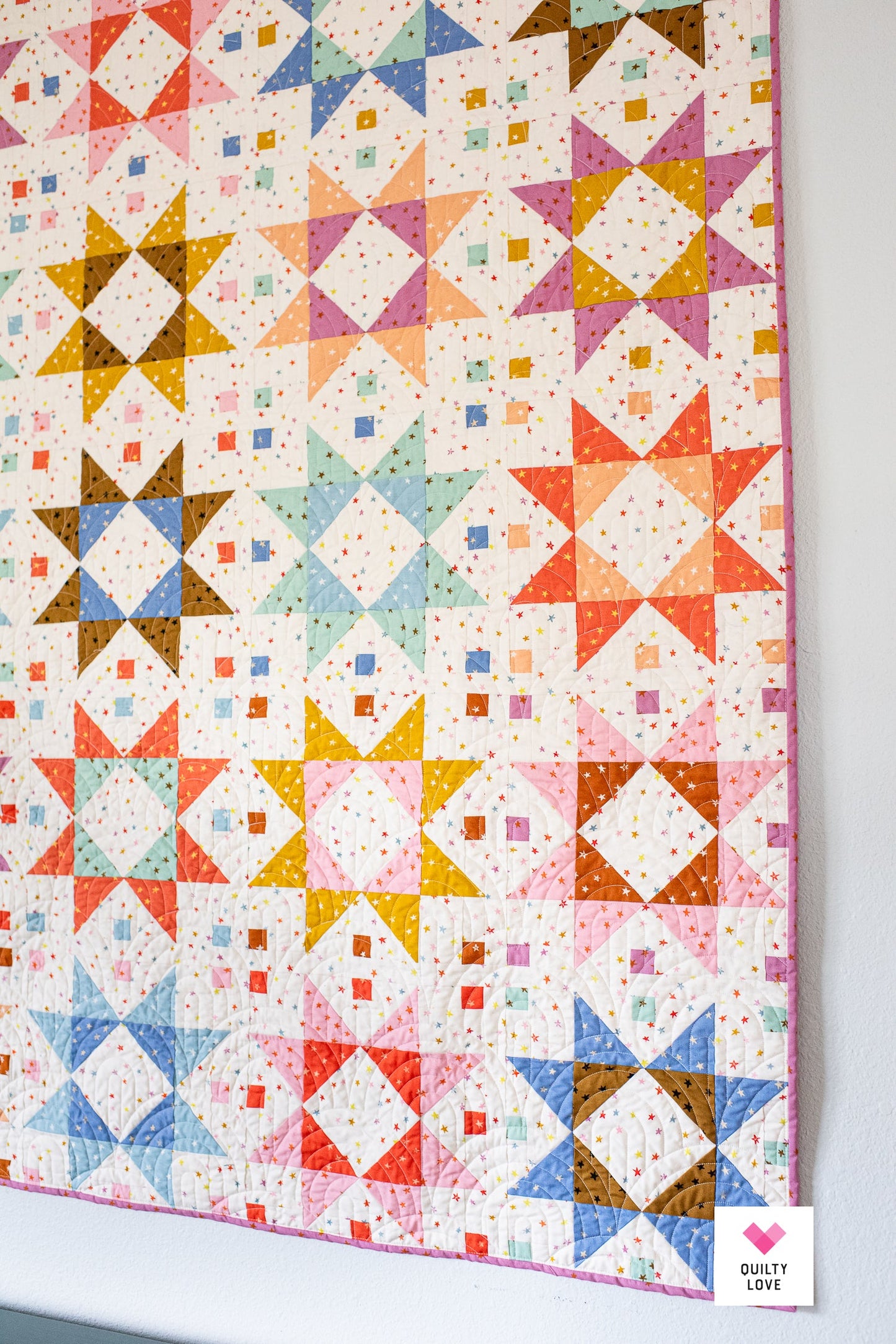 Tiled Stars II Quilt Pattern - PRINTED BOOKLET