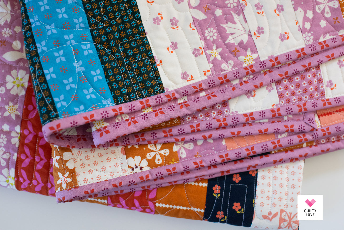 Jelly Stripes Handmade Quilt- The RSS Sugar Maple one