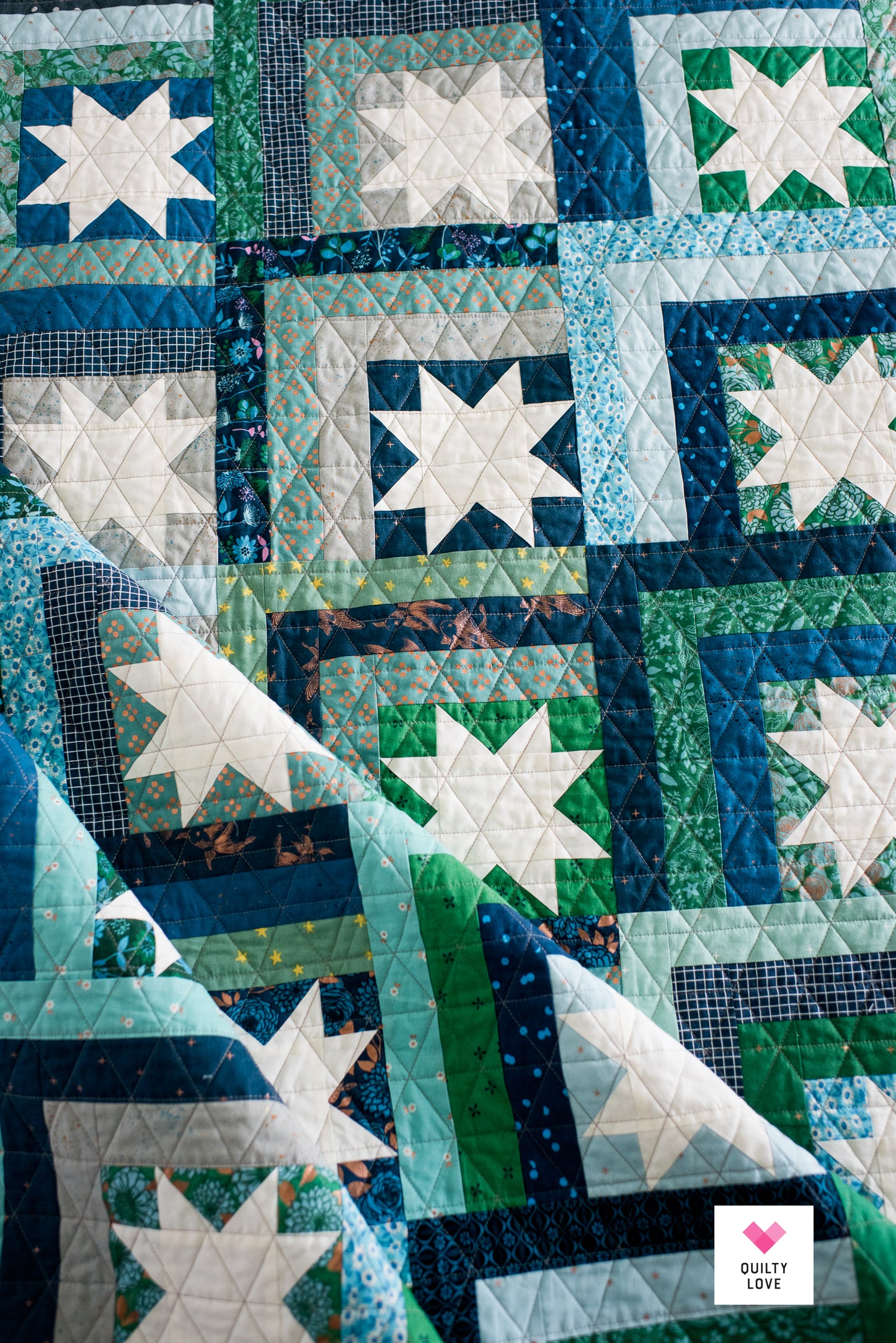 Log Cabin Stars PDF Quilt Pattern-Automatic Download