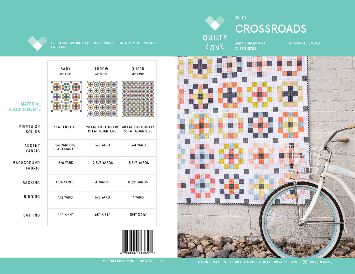 Crossroads PAPER Quilt Pattern