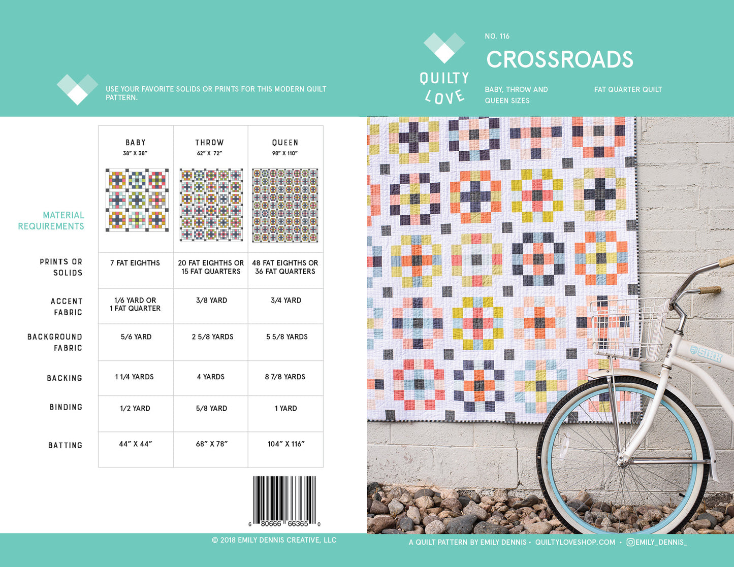 Crossroads PDF Quilt Pattern - Digital Download