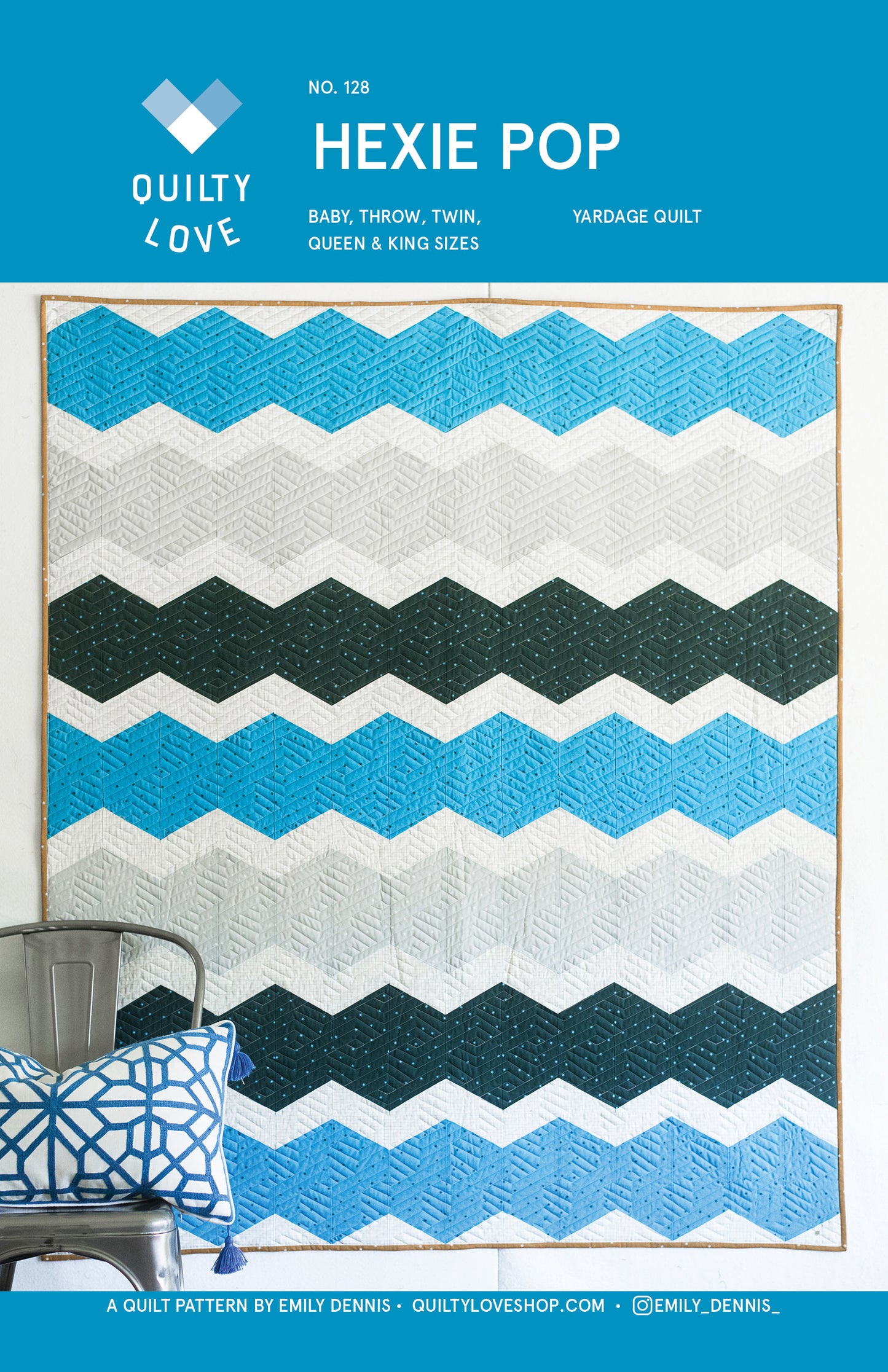 Hexie Pop PAPER Quilt Pattern