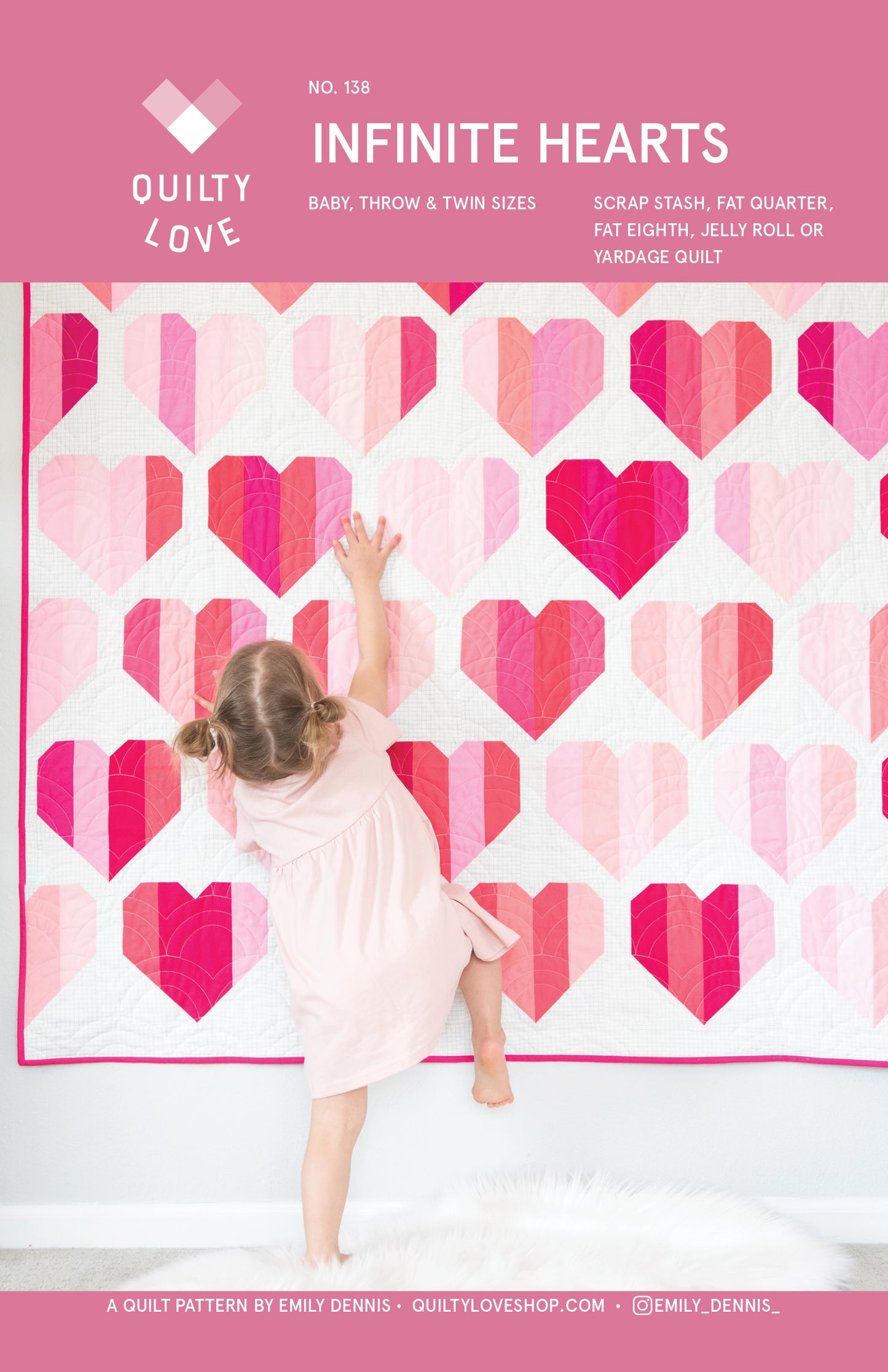 Infinite Hearts Quilt Pattern - Automatic PDF download