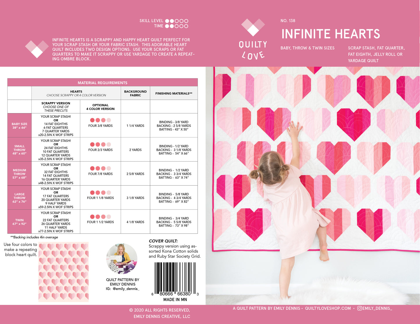 HEART BUNDLE II -Infinite Hearts, Quilty Hearts and Scrappy Hearts PDF quilt pattern bundle - Automatic Download