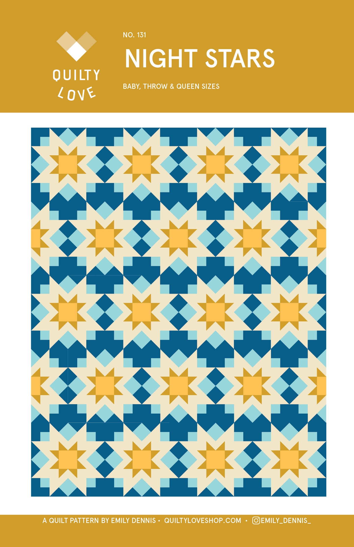 Night Stars PDF Quilt Pattern - Automatic Download