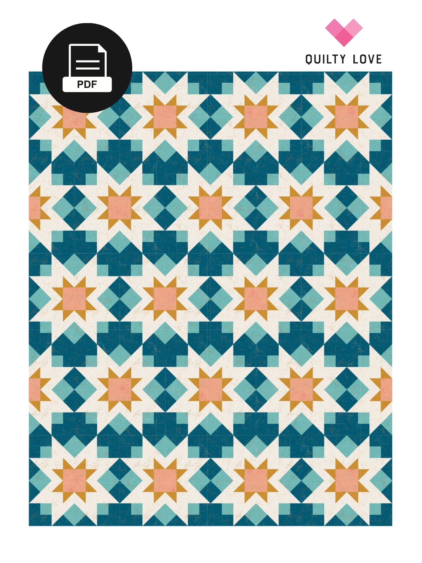 Night Stars PDF Quilt Pattern - Automatic Download