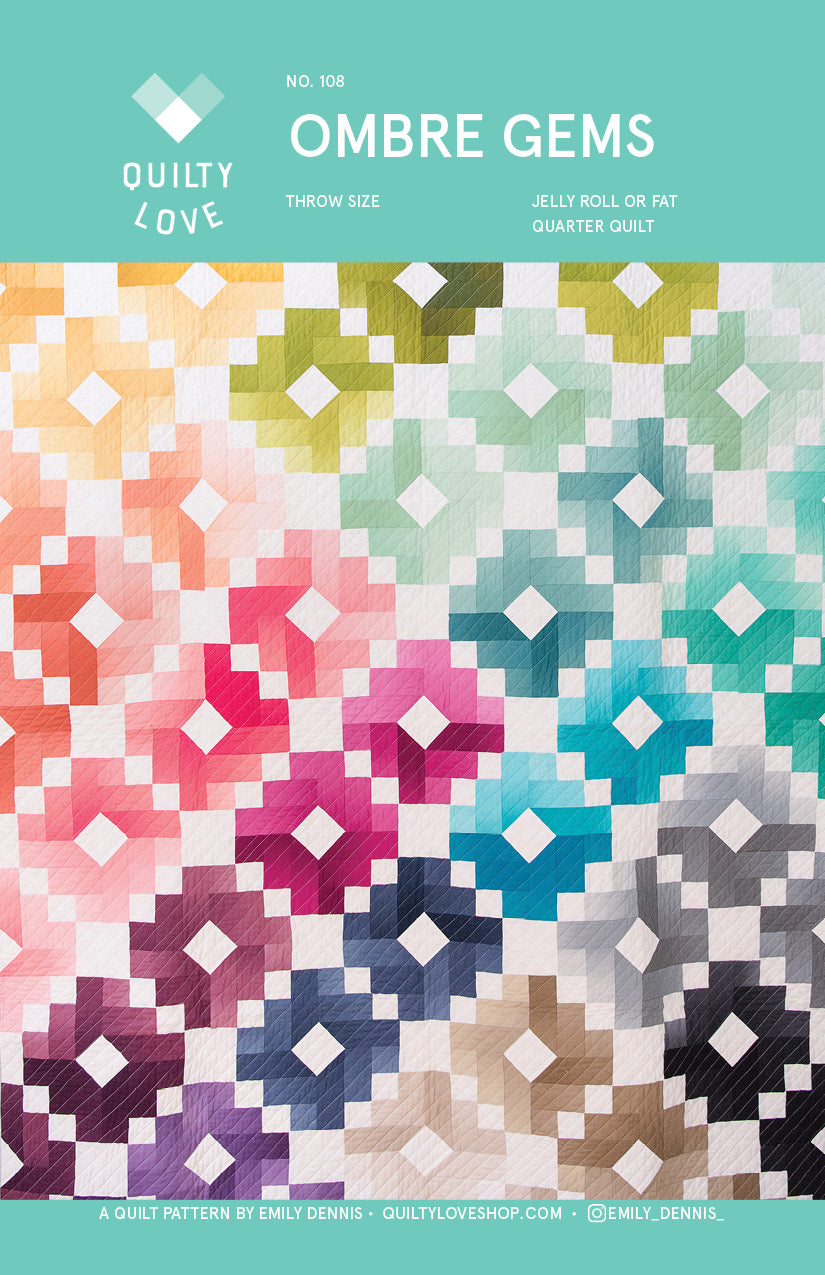 Ombre Gems PAPER quilt pattern