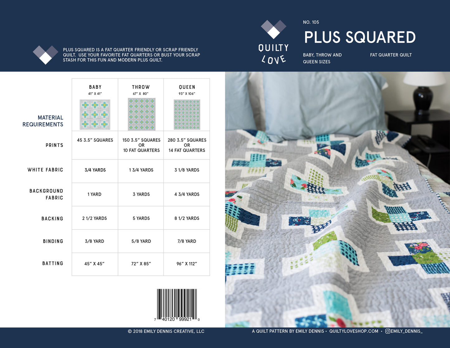 Plus Squared PDF Quilt Pattern