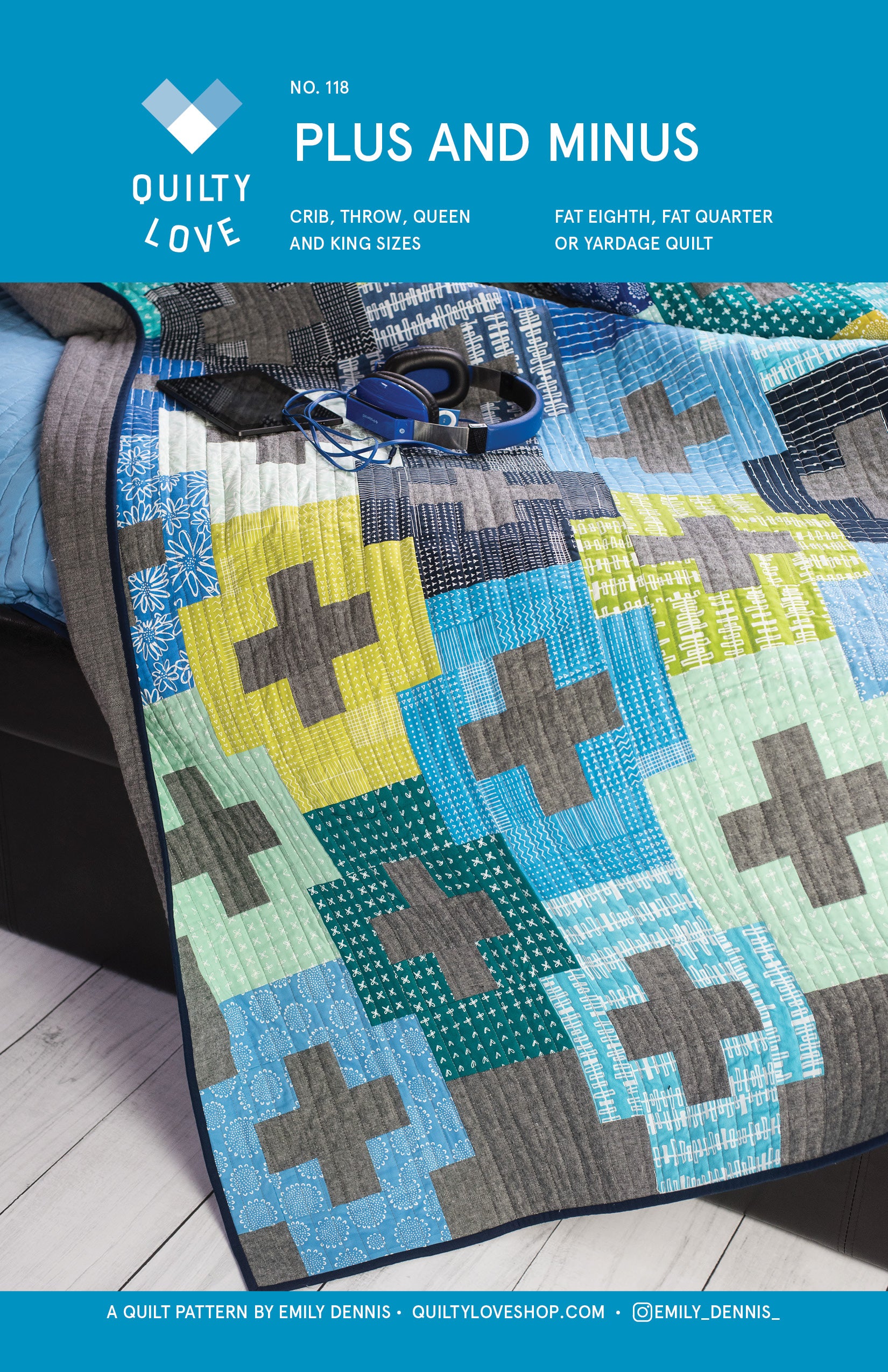 Plus and Minus PAPER Quilt Pattern – Quilty Love
