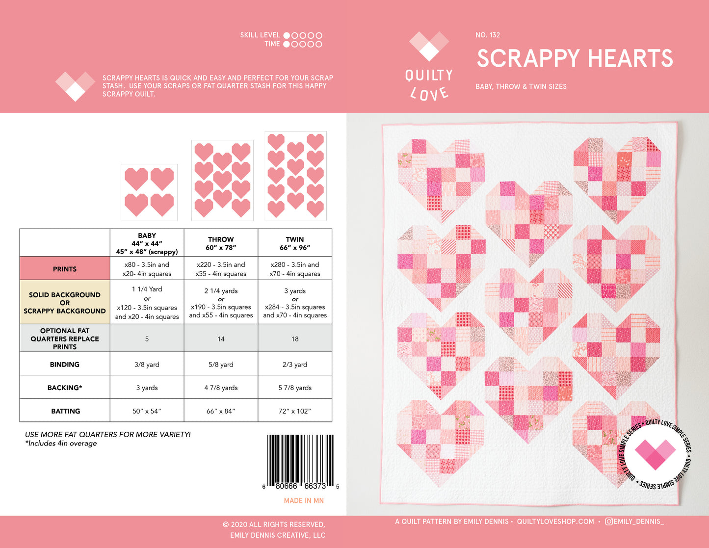 HEART BUNDLE -Quilty Hearts and Scrappy Hearts PDF quilt pattern bundle - Automatic Download