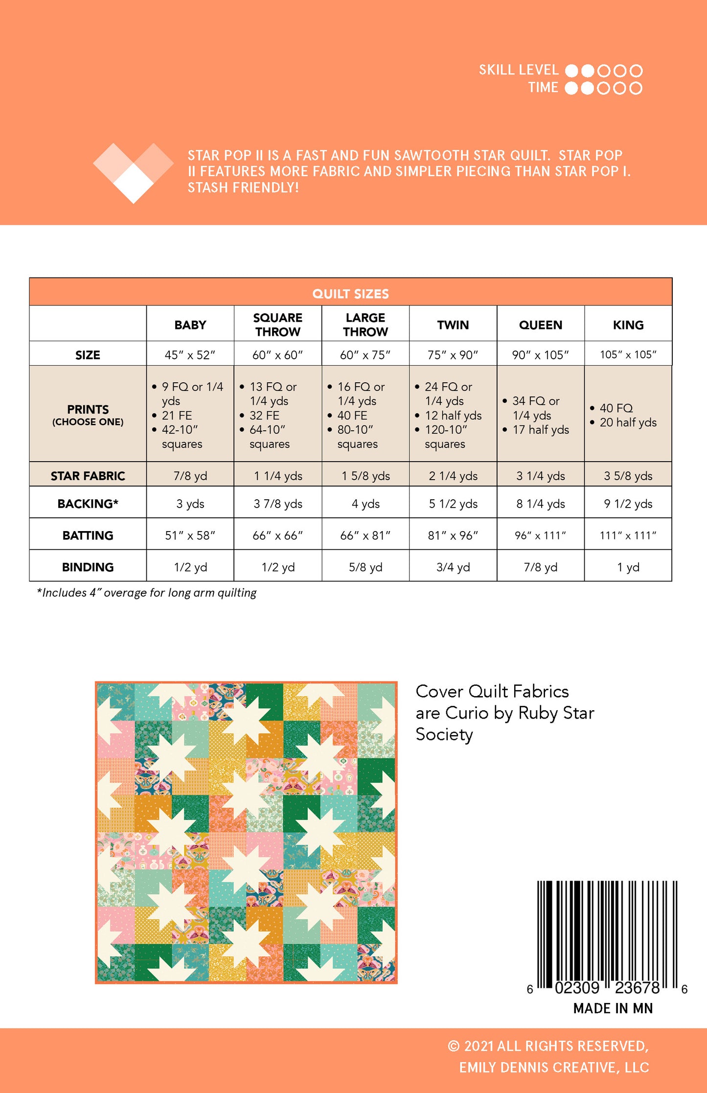 STAR POP BUNDLE -Star Pop I and Star Pop II quilt pattern bundle - PRINTED PATTERNS