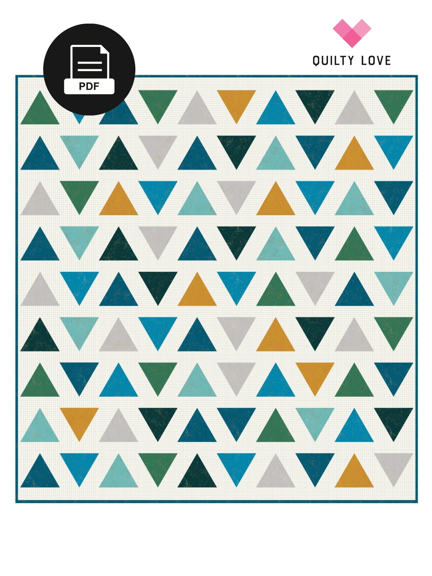 Triangle Pop PDF quilt pattern
