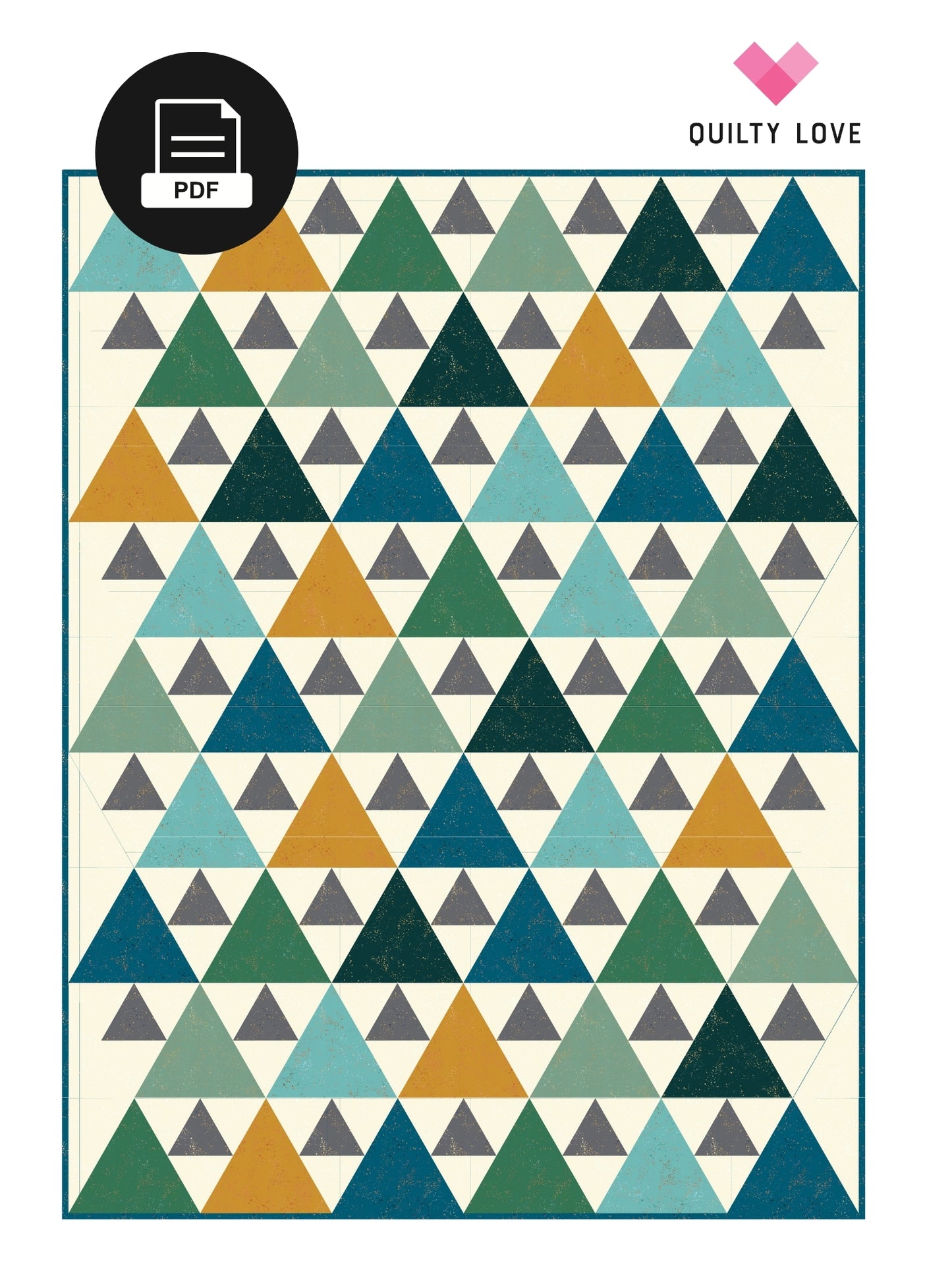 Triangle Peaks PDF Quilt Pattern-Automatic download