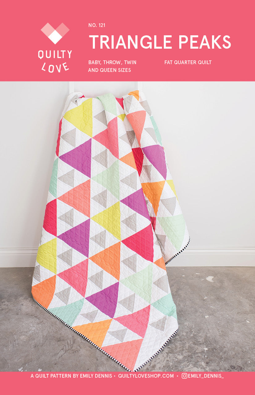 Triangle Peaks PAPER Quilt Pattern