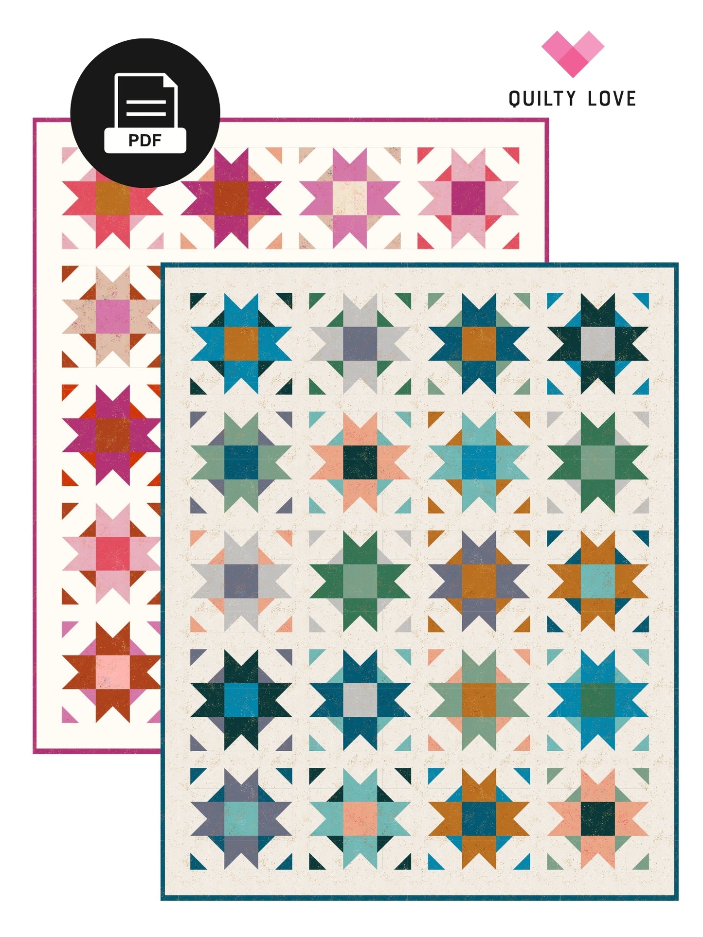 Compass Star PDF Quilt Pattern-Automatic download
