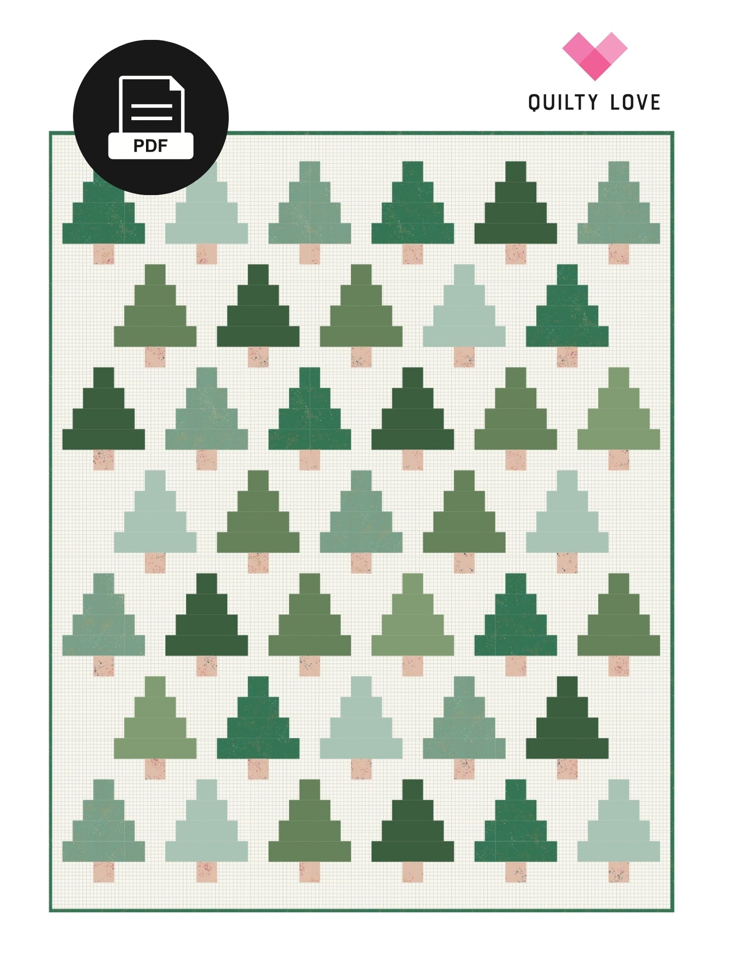 Quilty Trees PDF quilt pattern - Automatic Download