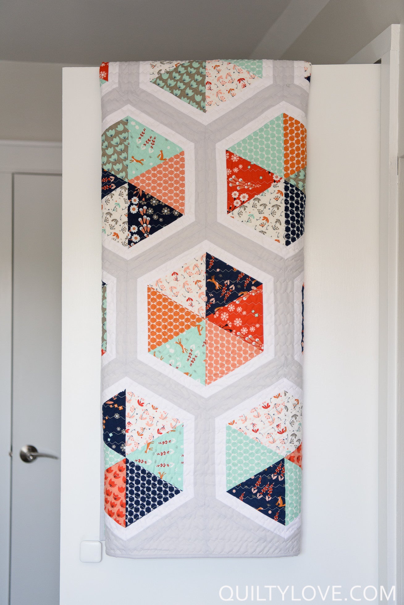 Triangle Hexies PAPER quilt pattern