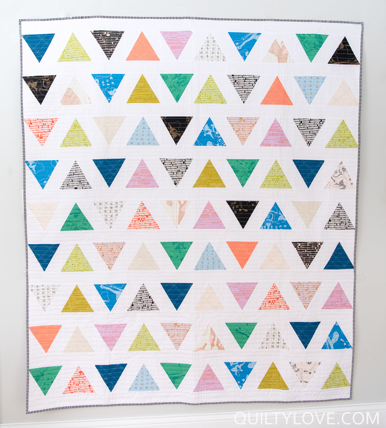 TRIANGLES 1- Triangle Pop and Triangle Peaks PDF quilt pattern bundle - Automatic Download