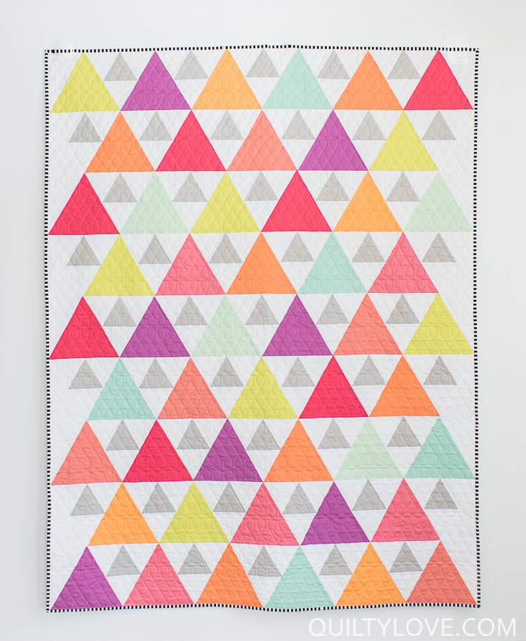 TRIANGLES 1- Triangle Pop and Triangle Peaks PDF quilt pattern bundle - Automatic Download