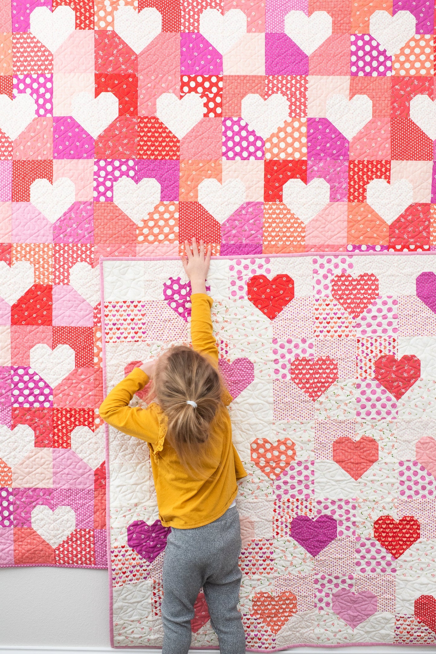 Patchwork Hearts PRINTED Quilt Pattern