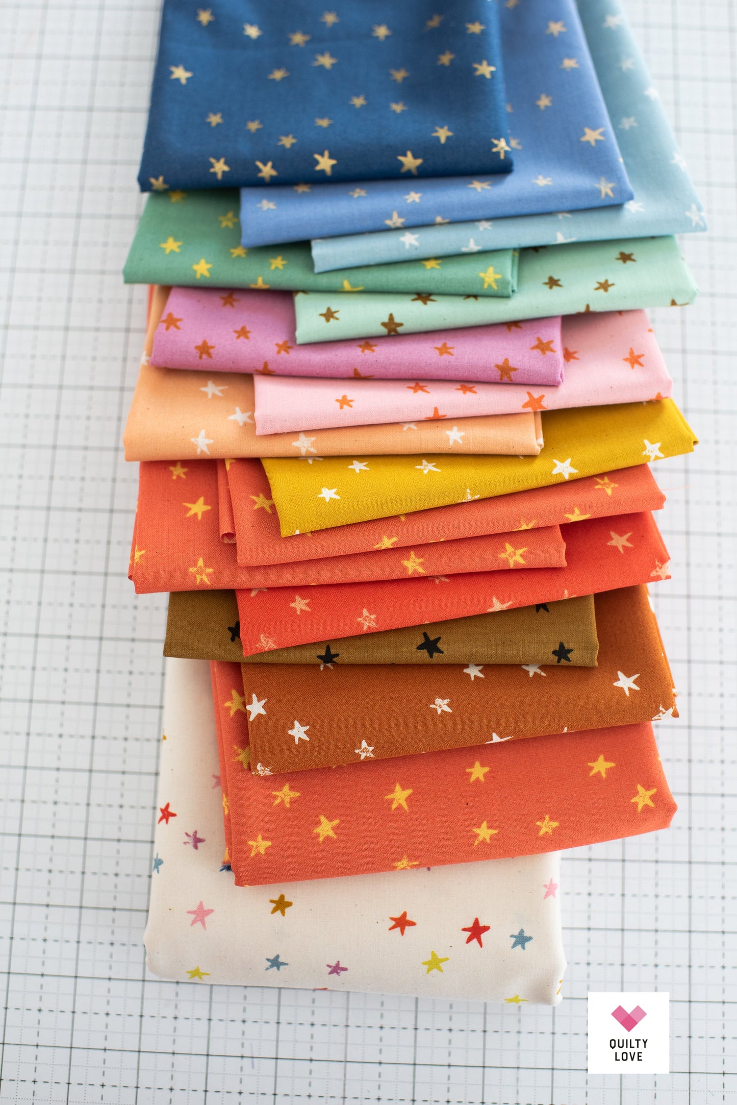 Happy Stripes Starry Quilt Kit