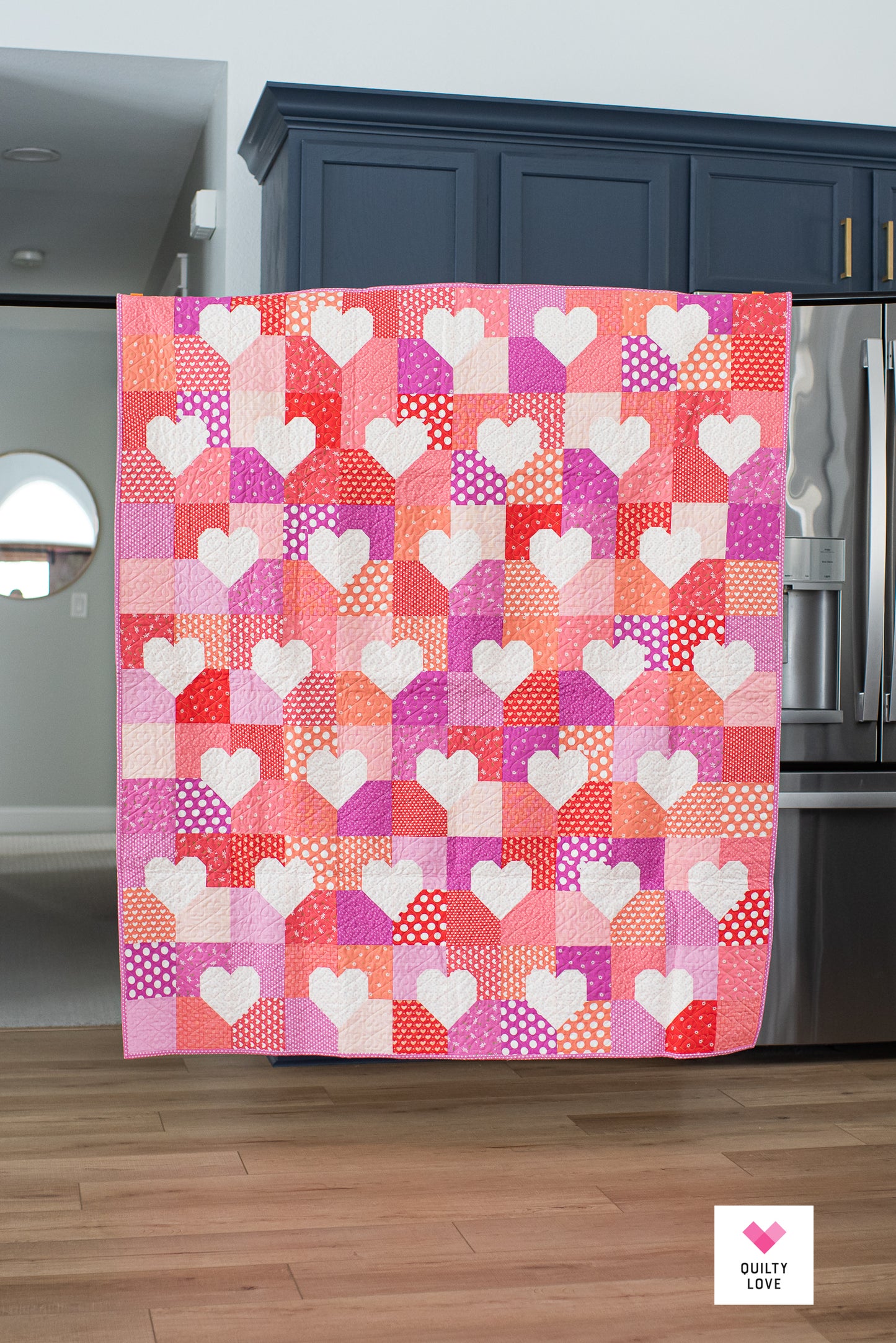 Patchwork Hearts Quilt - The Sincerely Yours One