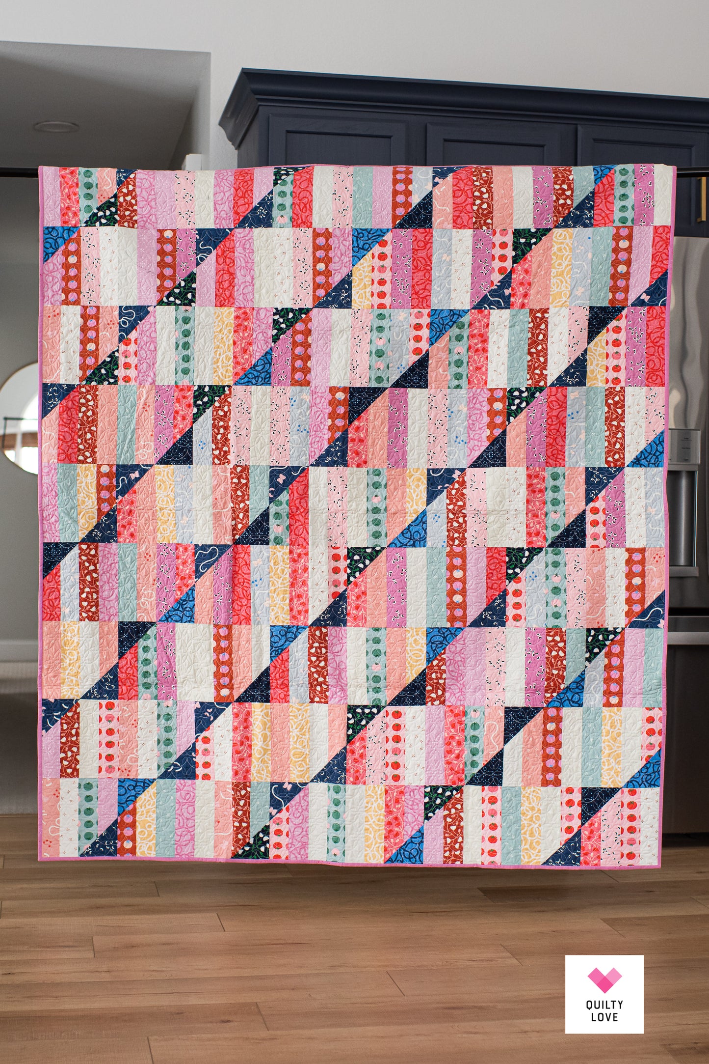 Happy Stripes Quilt - The Tomato Tomahto one