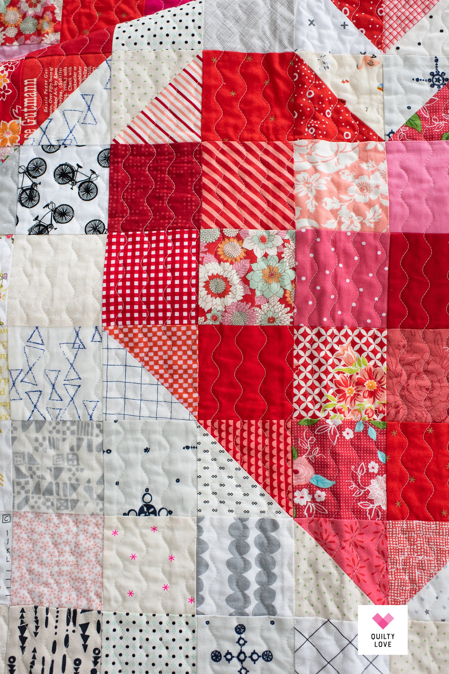 Scrappy Hearts Quilt - The scrappy scrappy one