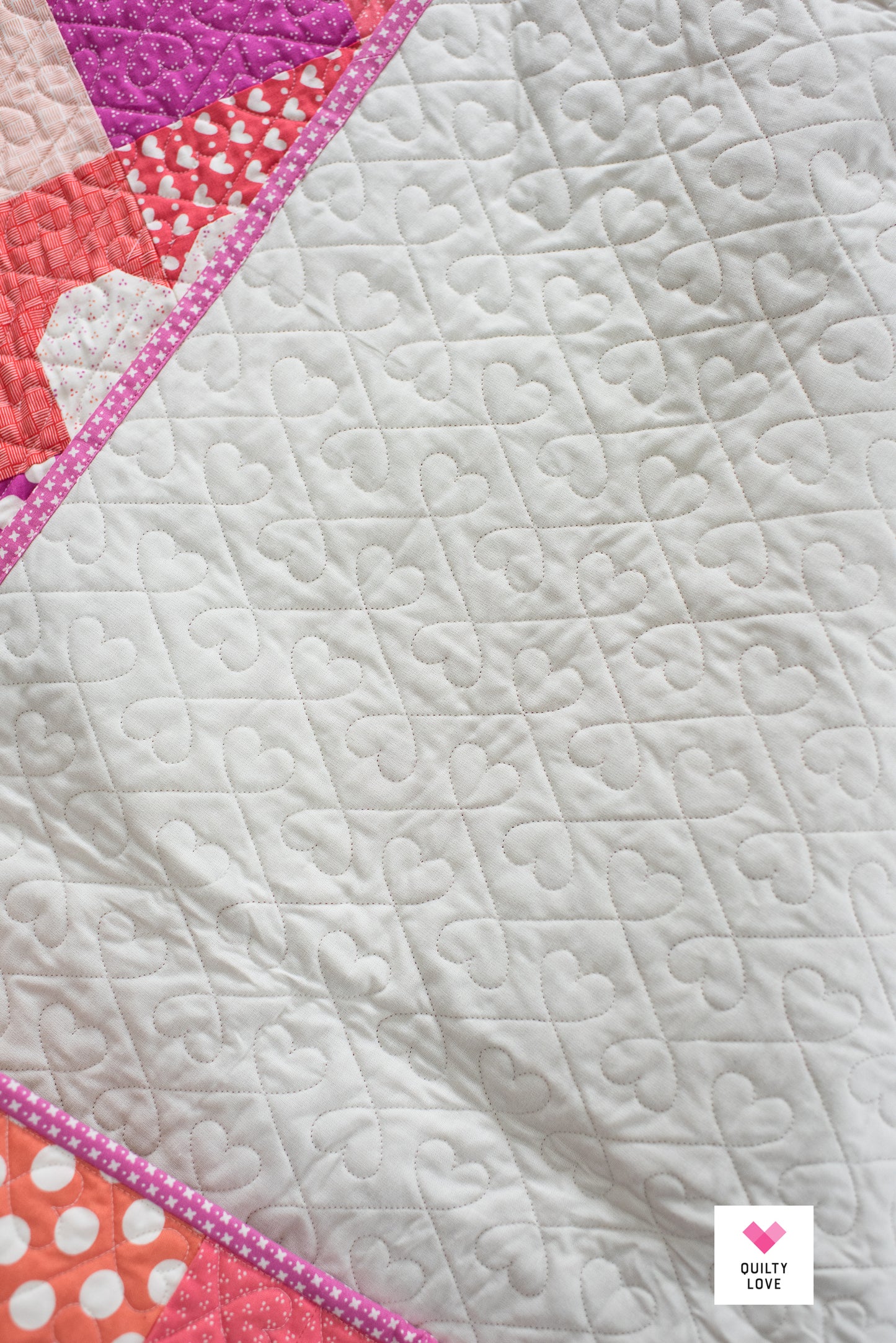 Patchwork Hearts Quilt - The Sincerely Yours One