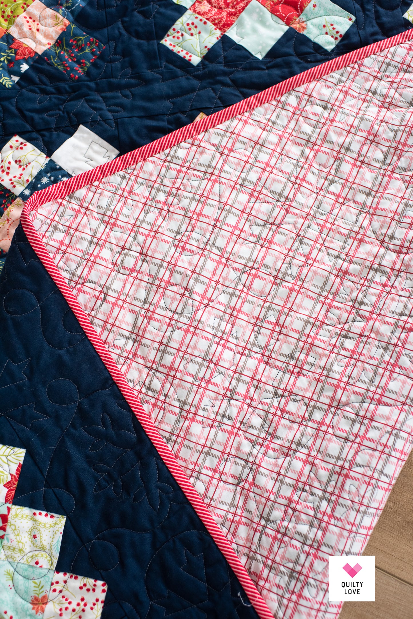 Scrappy Granny Squares Quilt - The Christmas One