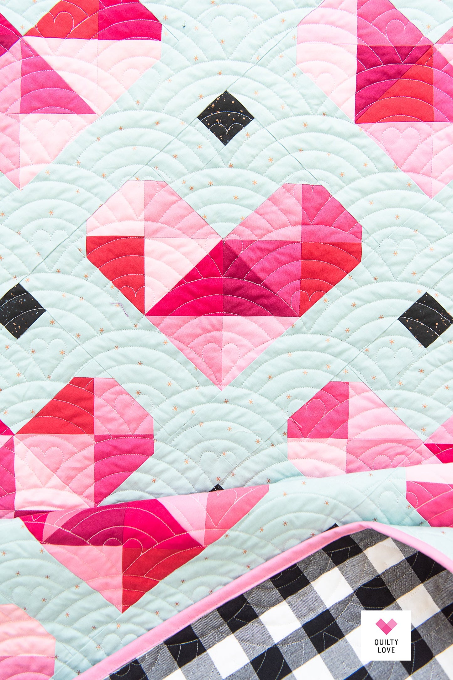 Heart Gems Quilt Pattern-PAPER pattern