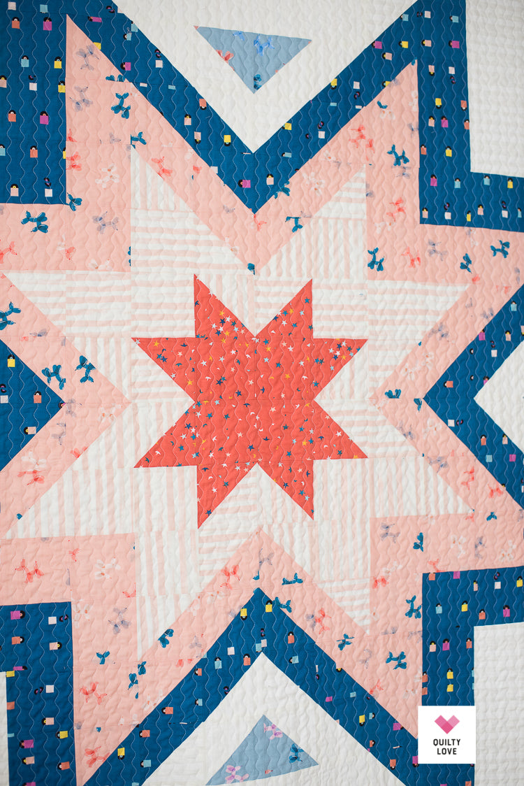 Expanding Stars PDF quilt pattern