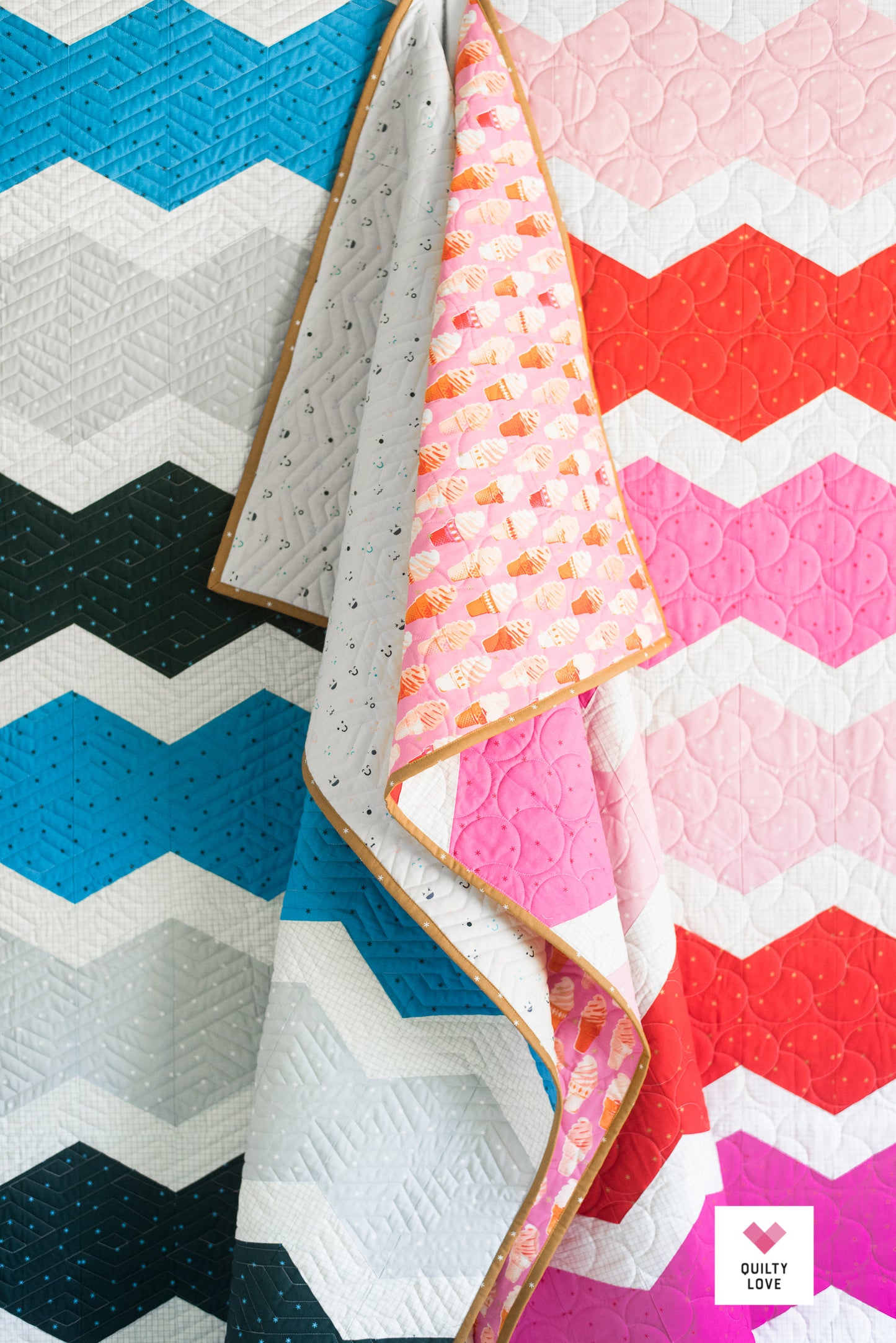 Hexie Pop PAPER Quilt Pattern