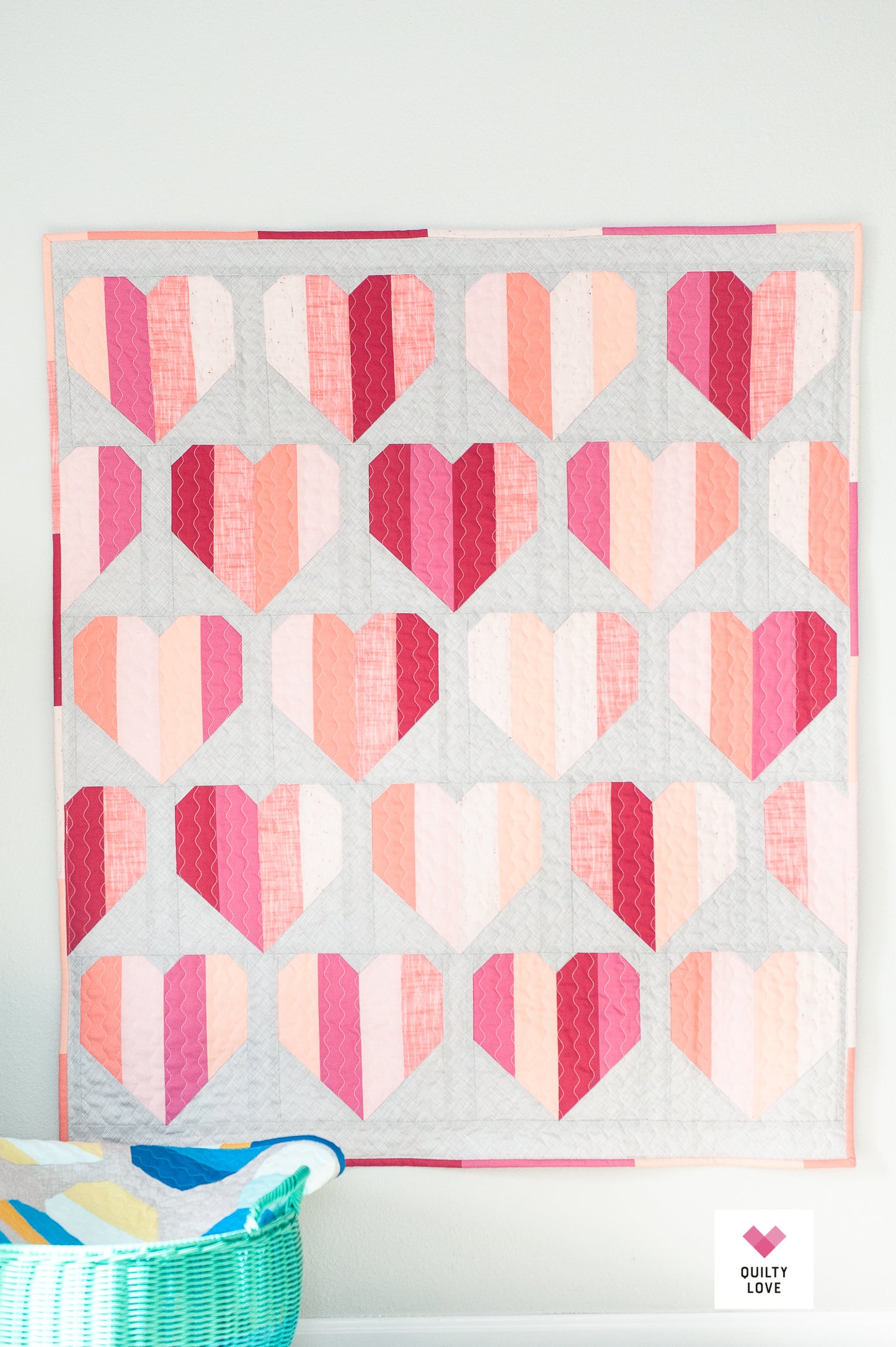 Infinite Hearts Quilt Pattern - Automatic PDF download