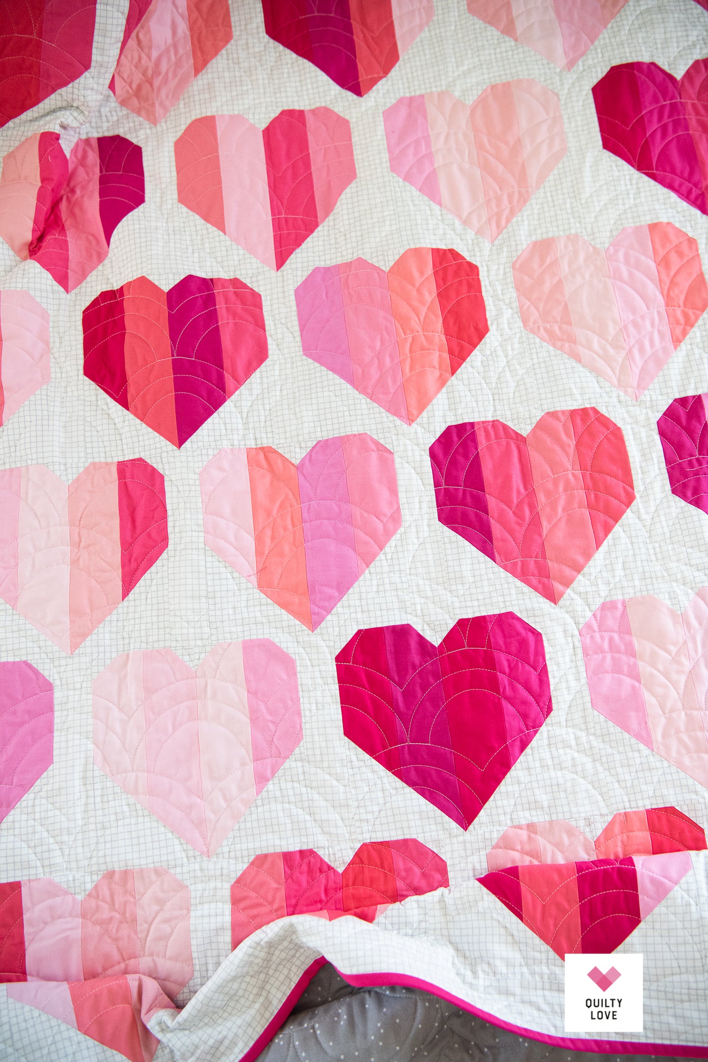 Infinite Hearts Quilt Pattern - Automatic PDF download