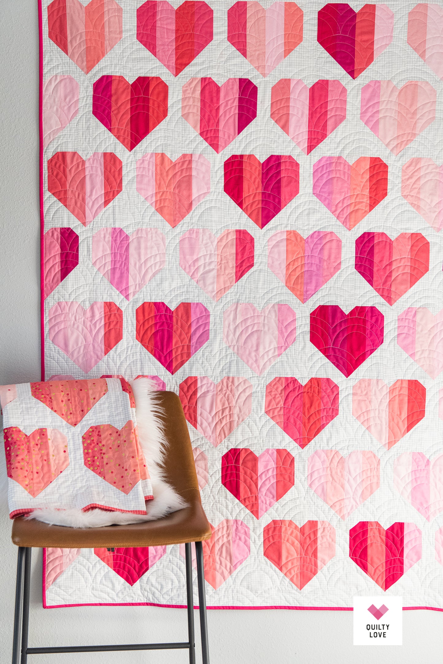 Infinite Hearts Quilt Pattern - Automatic PDF download