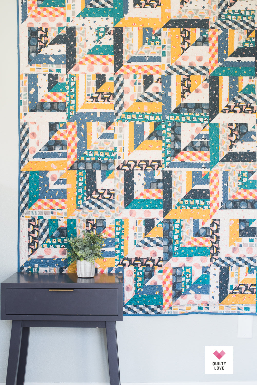 Lucky Log Cabins PDF Quilt PatternAutomatic Download Quilty Love