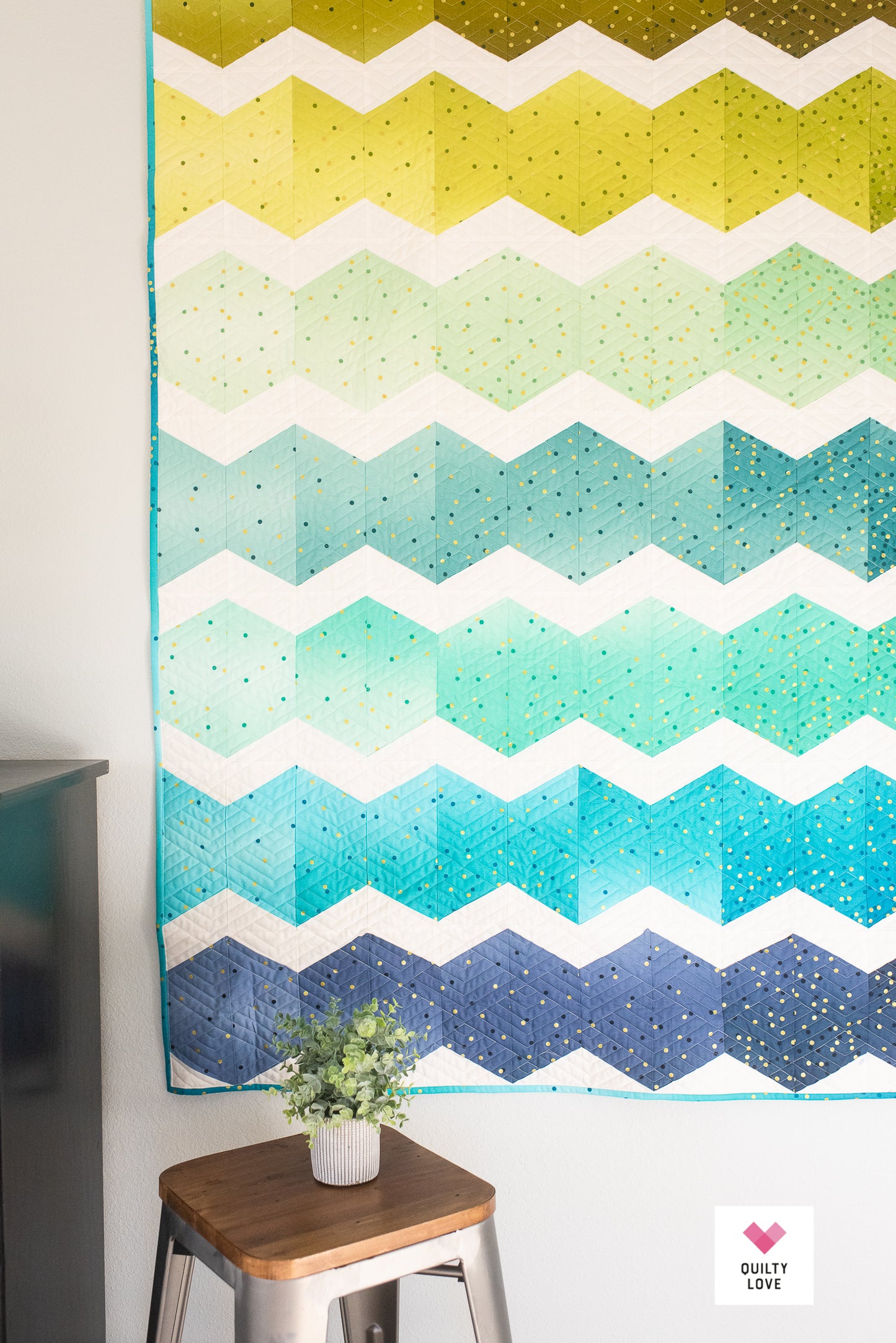 Hexie Pop PAPER Quilt Pattern