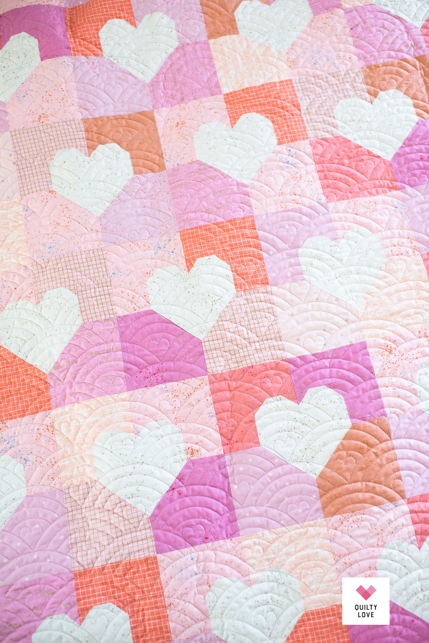 Patchwork Hearts PDF Quilt Pattern-Automatic Download