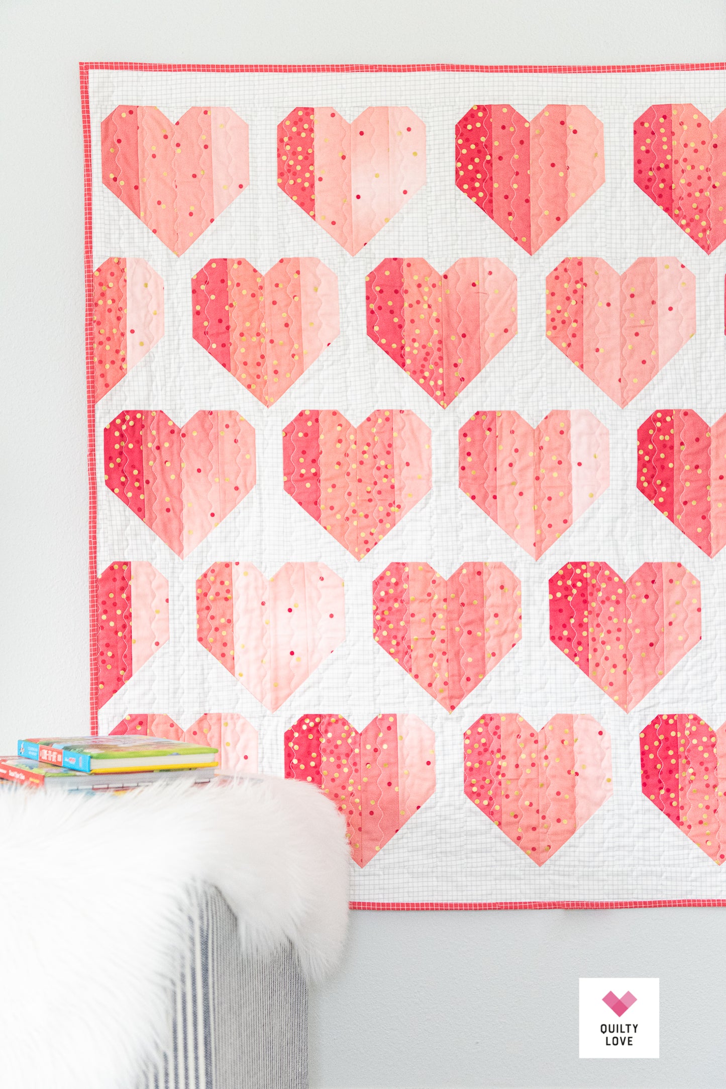 Infinite Hearts Quilt Pattern - Automatic PDF download