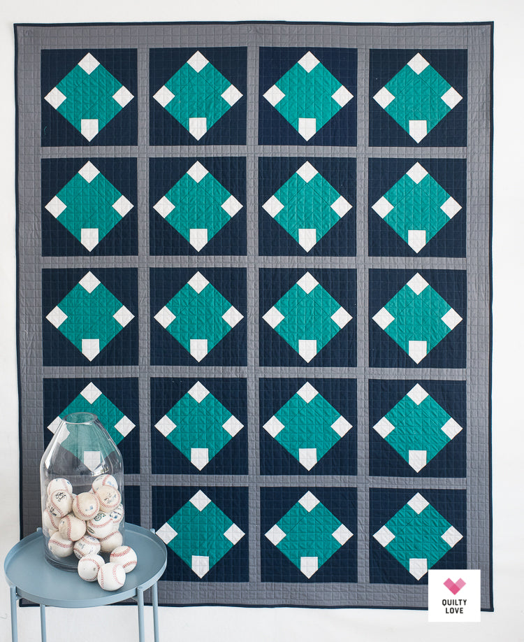 Home Run Baseball Quilt PDF Quilt Pattern-Automatic download