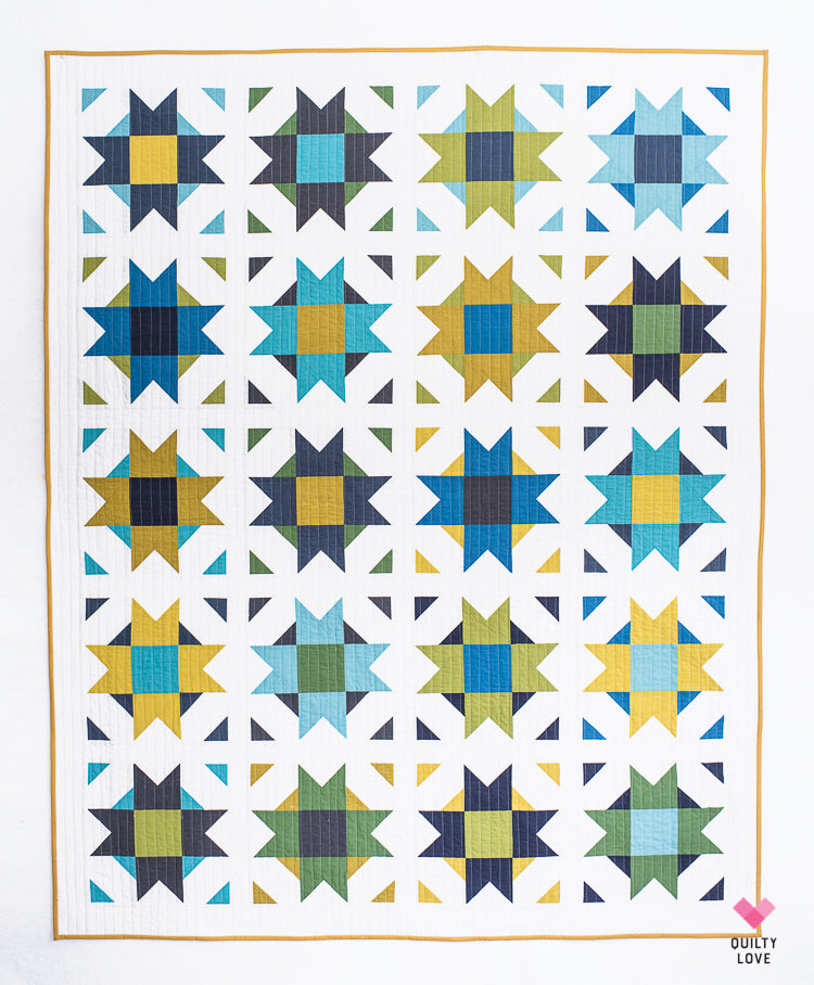 Compass Star PDF Quilt Pattern-Automatic download