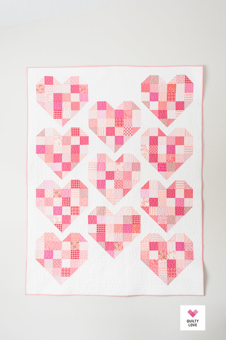 Scrappy Hearts PAPER Quilt Pattern